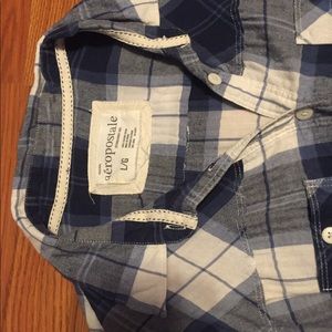 Aeropostale long sleeve plaid button up